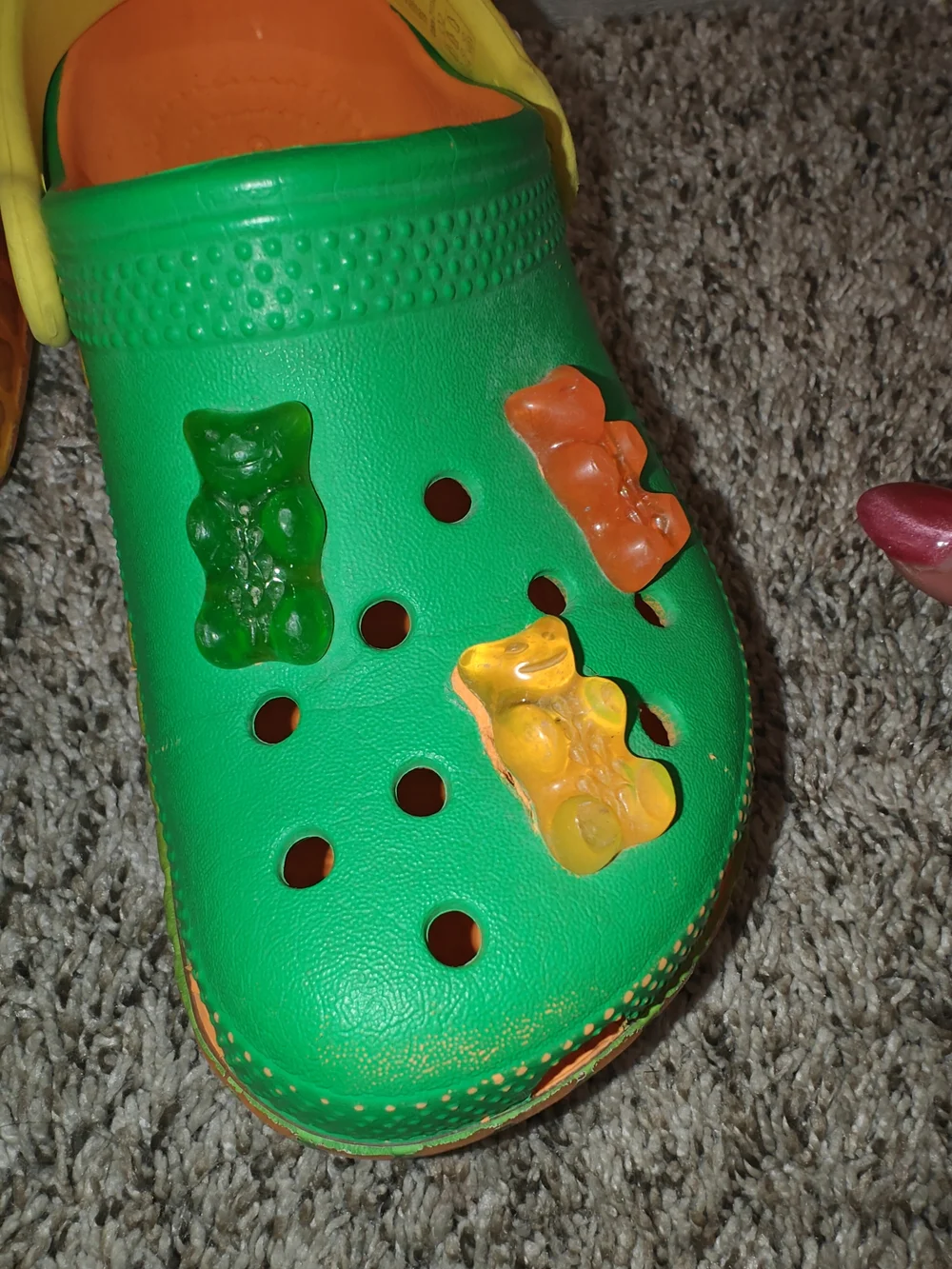 Crocs Kids' Haribo Gummy Bears Classic Clogs Green Size 12c